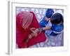 Woman's Hand Being Decorated with Henna Design, Rajasthan, India-Bruno Morandi-Framed Photographic Print