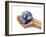 Woman's Hands Holding An Earth Globe-Stocktrek Images-Framed Premium Photographic Print