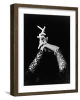 Woman's Hands Holding Cigarette-null-Framed Photographic Print