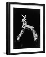 Woman's Hands Holding Cigarette-null-Framed Photographic Print