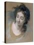 Woman's Head, 1780-Marie Louise Élisabeth Vigée-Lebrun-Stretched Canvas