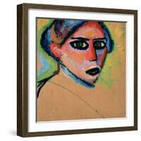 Woman's Head, 1911-Alexej Von Jawlensky-Framed Giclee Print