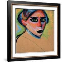 Woman's Head, 1911-Alexej Von Jawlensky-Framed Giclee Print