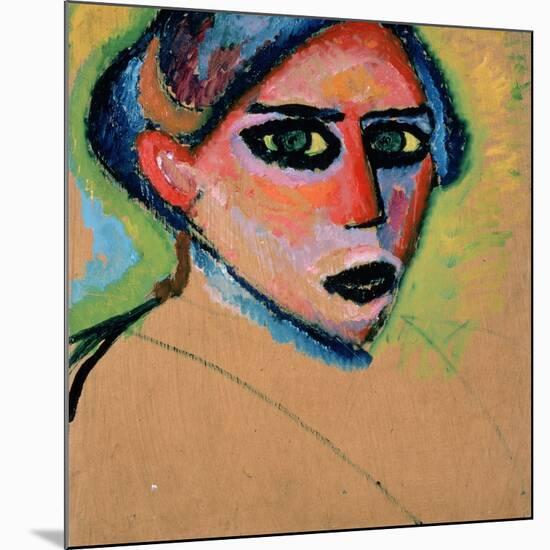 Woman's Head, 1911-Alexej Von Jawlensky-Mounted Giclee Print