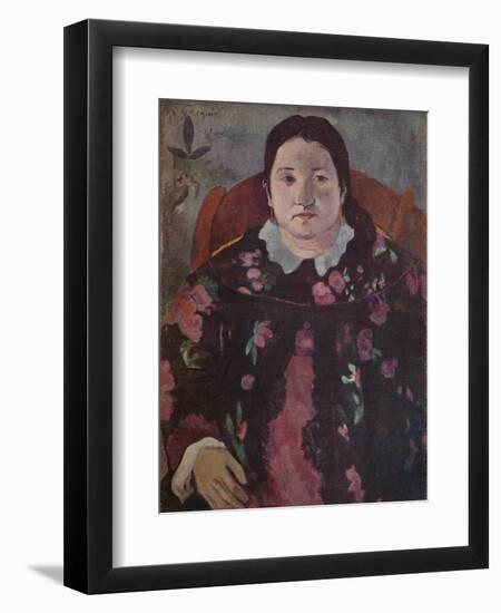 'Woman's Head', 1923-Paul Gauguin-Framed Giclee Print