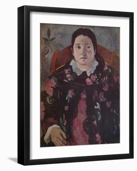 'Woman's Head', 1923-Paul Gauguin-Framed Giclee Print