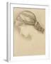 Woman's Head, Detail from a Sketchbook, 1886-Edward Burne-Jones-Framed Giclee Print