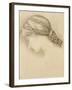 Woman's Head, Detail from a Sketchbook, 1886-Edward Burne-Jones-Framed Giclee Print