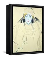 Woman's Head (Frauenkopf), 1917-Gustav Klimt-Framed Stretched Canvas