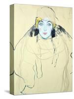 Woman's Head (Frauenkopf), 1917-Gustav Klimt-Stretched Canvas