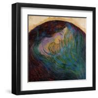 Woman's Head-Umberto Boccioni-Framed Art Print