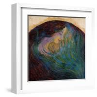 Woman's Head-Umberto Boccioni-Framed Art Print