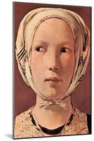 Woman's Head-LaTour-Mounted Art Print