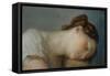 Woman's Head-Vicente López Portaña-Framed Stretched Canvas
