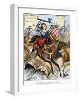 Woman's Holy War, 1874-Currier & Ives-Framed Giclee Print