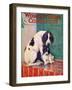 Woman's Home Companion, 1924; Dog And Puppy On A Doorstep-Woman's Home Companion-Framed Art Print