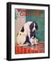 Woman's Home Companion, 1924; Dog And Puppy On A Doorstep-Woman's Home Companion-Framed Art Print