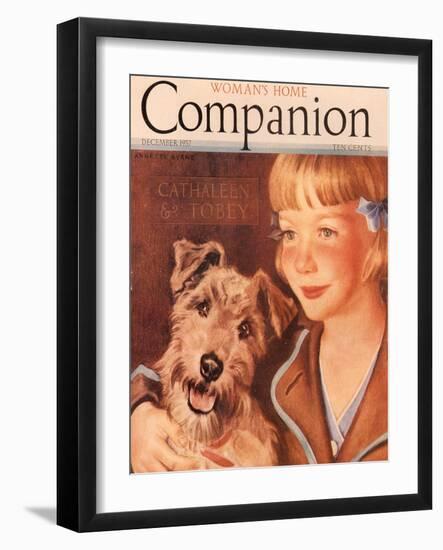 Woman's Home Companion, Dogs Magazine, USA, 1930-null-Framed Giclee Print