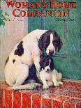 Woman's Home Companion, 1924; Dog And Puppy On A Doorstep-Woman's Home Companion-Art Print