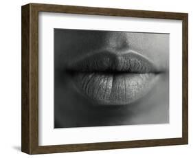 Woman's Lips-Cristina-Framed Photographic Print