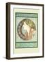 Woman's Profile-Alphonse Mucha-Framed Art Print