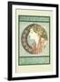 Woman's Profile-Alphonse Mucha-Framed Art Print