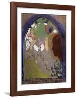 Woman's Silhouette in a Window, 1912-Odilon Redon-Framed Art Print