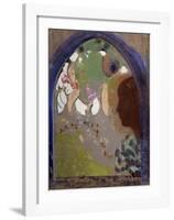 Woman's Silhouette in a Window, 1912-Odilon Redon-Framed Art Print