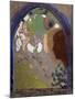 Woman's Silhoutte In A Window-Odilon Redon-Mounted Art Print
