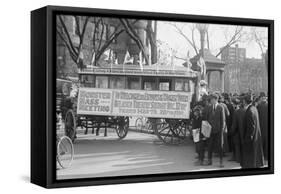Woman's Suffrage Bus-null-Framed Stretched Canvas