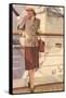 Woman's Suit for Ocean Liner Travel-null-Framed Stretched Canvas