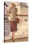 Woman's Suit for Ocean Liner Travel-null-Stretched Canvas