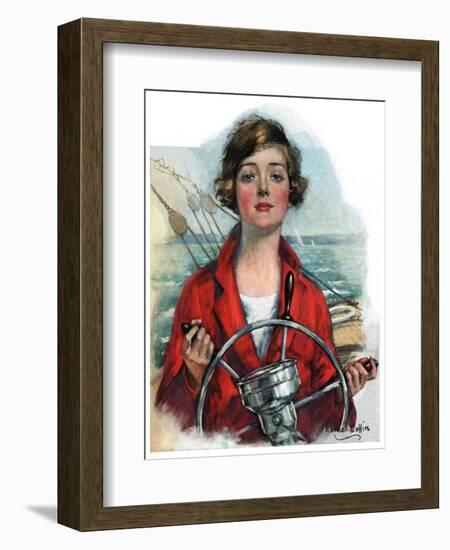 "Woman Sailor,"October 15, 1927-William Haskell Coffin-Framed Giclee Print