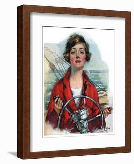 "Woman Sailor,"October 15, 1927-William Haskell Coffin-Framed Giclee Print