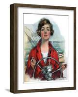 "Woman Sailor,"October 15, 1927-William Haskell Coffin-Framed Giclee Print