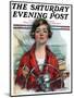 "Woman Sailor," Saturday Evening Post Cover, October 15, 1927-William Haskell Coffin-Mounted Giclee Print