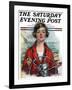 "Woman Sailor," Saturday Evening Post Cover, October 15, 1927-William Haskell Coffin-Framed Giclee Print