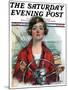 "Woman Sailor," Saturday Evening Post Cover, October 15, 1927-William Haskell Coffin-Mounted Giclee Print