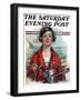 "Woman Sailor," Saturday Evening Post Cover, October 15, 1927-William Haskell Coffin-Framed Giclee Print