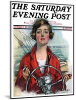 "Woman Sailor," Saturday Evening Post Cover, October 15, 1927-William Haskell Coffin-Mounted Giclee Print