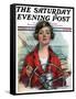 "Woman Sailor," Saturday Evening Post Cover, October 15, 1927-William Haskell Coffin-Framed Stretched Canvas