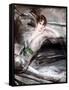 Woman Sat on Chair, C1860-Giovanni Boldini-Framed Stretched Canvas