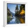 Woman Sea Kayaker on Lake Diablo, North Cascades National Park, Washington, USA-Gary Luhm-Framed Photographic Print