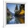 Woman Sea Kayaker on Lake Diablo, North Cascades National Park, Washington, USA-Gary Luhm-Framed Photographic Print