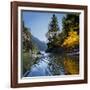 Woman Sea Kayaker on Lake Diablo, North Cascades National Park, Washington, USA-Gary Luhm-Framed Photographic Print