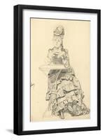 Woman Seated at a Cafe Table, C. 1872-1875-Ilya Efimovich Repin-Framed Giclee Print