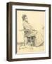 Woman Seated at a Cafe Table, C. 1872-1875-Ilya Efimovich Repin-Framed Giclee Print