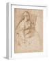 Woman Seated Holding a Statuette of Victory, C.1524-Parmigianino-Framed Giclee Print