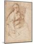 Woman Seated Holding a Statuette of Victory, C.1524-Parmigianino-Mounted Giclee Print