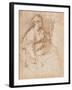 Woman Seated Holding a Statuette of Victory, C.1524-Parmigianino-Framed Giclee Print
